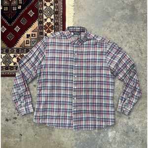 BLADE + BLUE Button Down Shirt Long Sleeve Gray Plaid Men's XL San Francisco USA